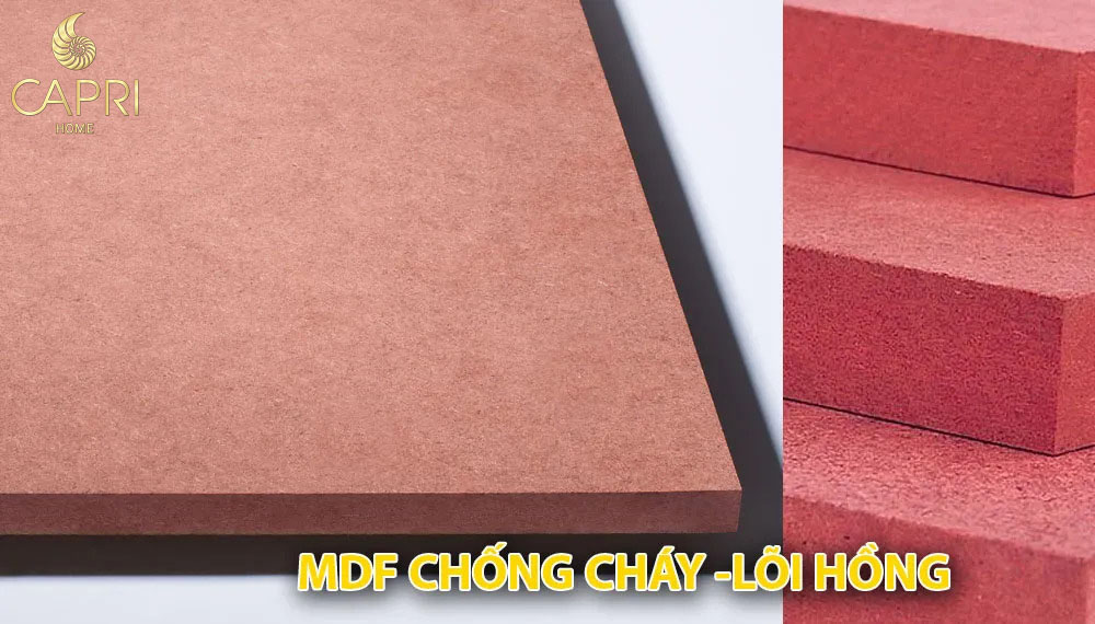Gỗ Mdf Chống Cháy Lõi hồng