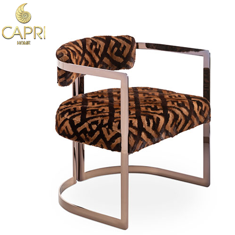 Nội Thất CAPRI HOME: "Ghế FENDI BRIGITTE FUR ARMCHAIR-FBFA"