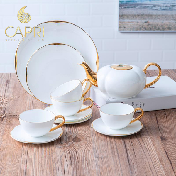 Nội Thất CAPRI HOME: "Bộ ấm trà trang trí cao cấp - AZ-TS004-DZ"